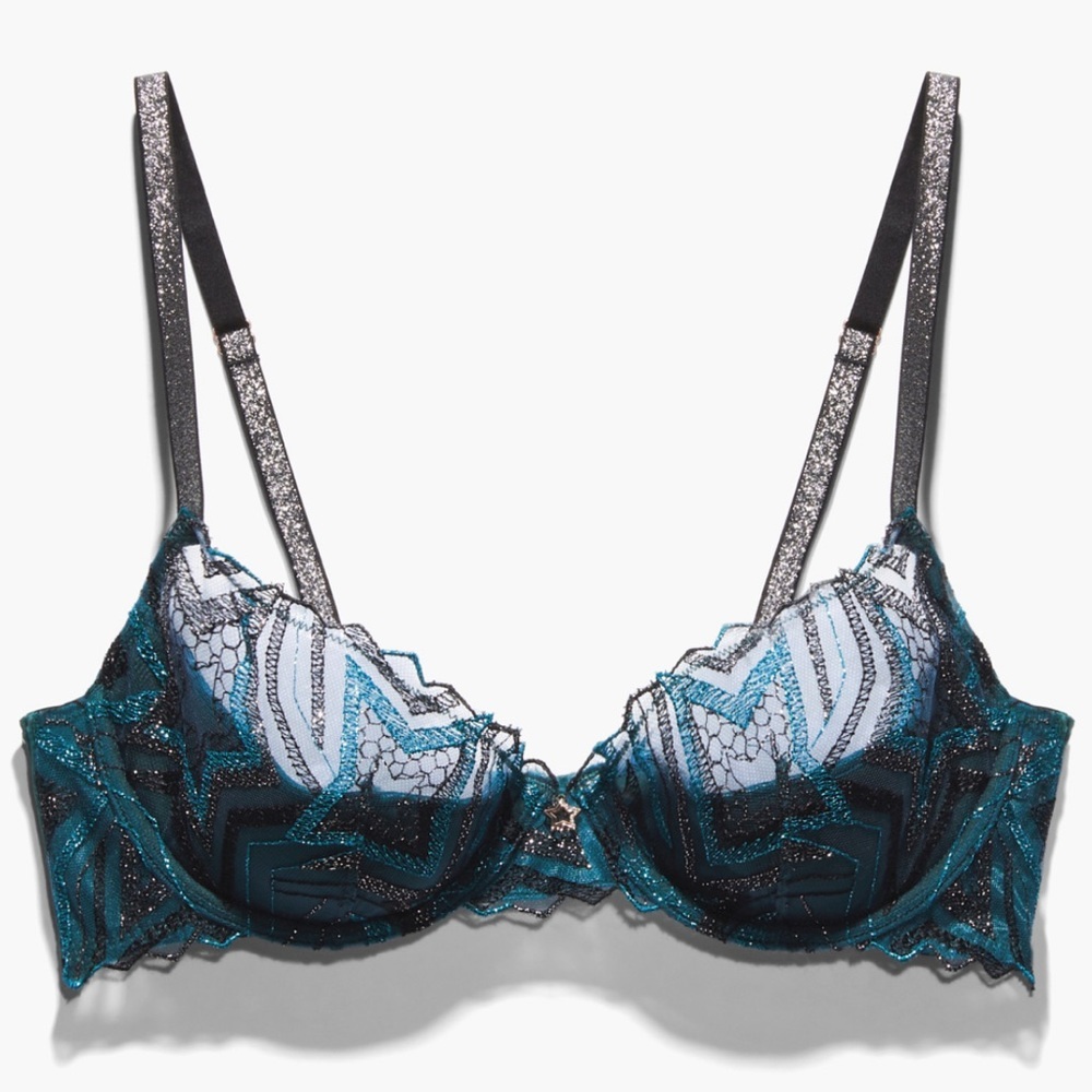 Savage X Fenty Wildflower Blue Starstruck Embroidery 38C